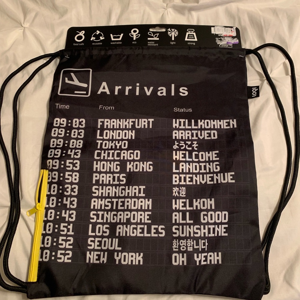 LOQI AIRPORT DRAWSTRING BAG water resistant - Picture 6 of 6
